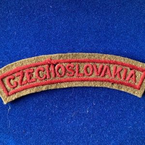 CZECHOSLOVAKIA shoulder title