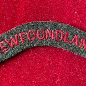NEWFOUNDLAND shoulder title
