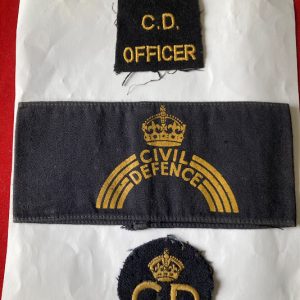 WW2 Civil Defence cloth badges