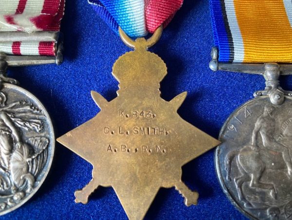 Medal group of casualty Charles Lewis Smith RN