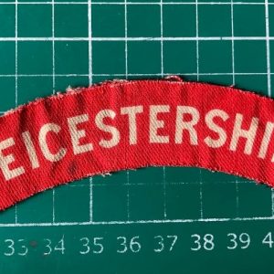 Leicestershire Regiment printed