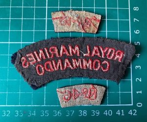 1943 No 46 Commando shoulder title set