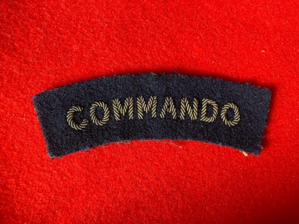 Early Commando bullion shoulder title