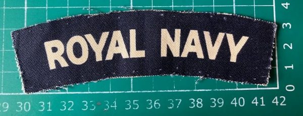 Royal Navy printed shoulder title