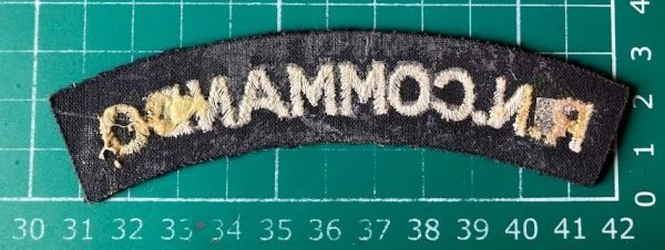 1942 R. N. Commando shoulder title