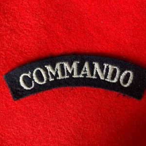 early Commando shoulder title