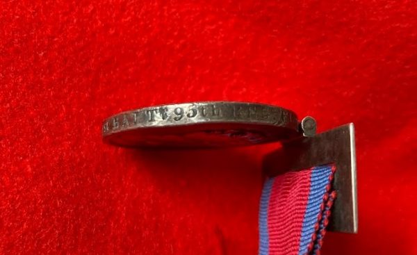 Peninsula War medal pair to Thomas McDermid 95th Regiment of Foot, Sharpe's Rifles