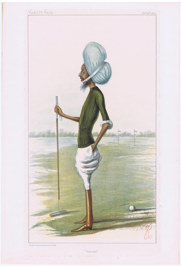 Vanity Fair Polo Player The Maharaja of Patiala 1900