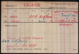 Medal group of 49174 BQMS David Nash