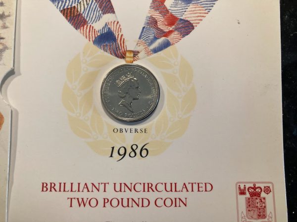 1986 Commonwealth Games £2 coin