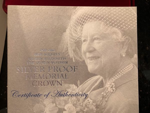 2002 Queen Mother Memorial Silver Proof Crown