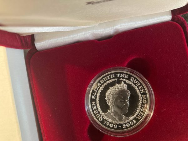 2002 Queen Mother Memorial Silver Proof Crown