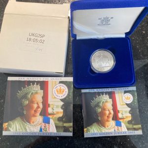 2002 Golden Jubilee Proof Silver Coin