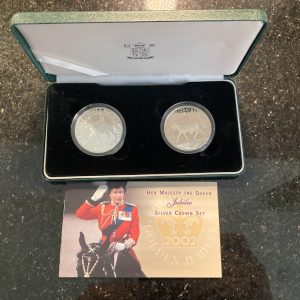 EIIR Golden Jubilee Silver Crown Set