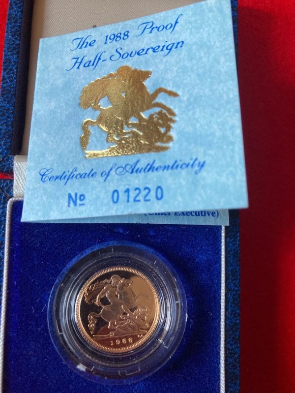 1988 proof gold sovereign