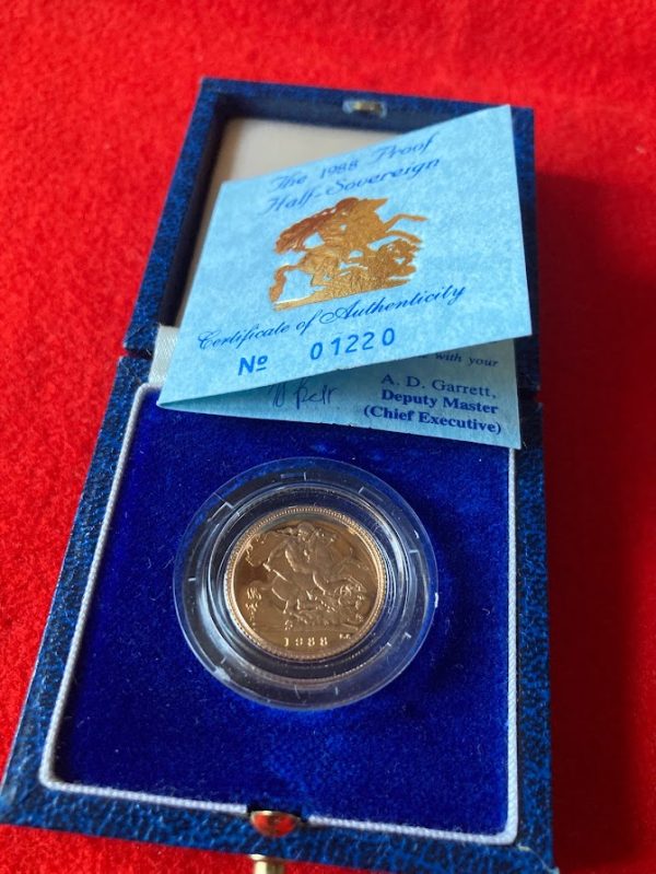 1988 proof gold sovereign