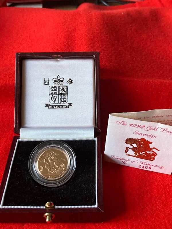 1992 Gold Proof Sovereign