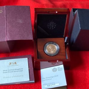 2018 Sapphire Coronation Gold Proof Sovereign