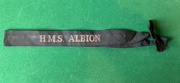 H.M.S. ALBION Cap Tally