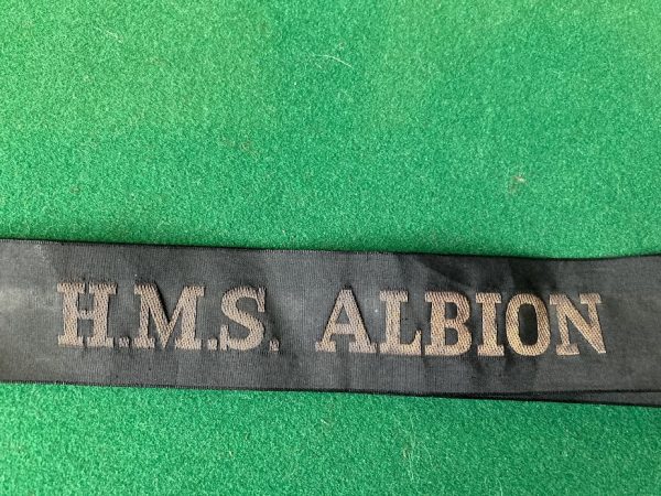 H.M.S. ALBION Cap Tally