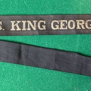 H.M.S. KING GEORGE V Cap Tally