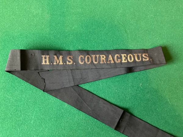 H.M.S. COURAGEOUS Cap Tally