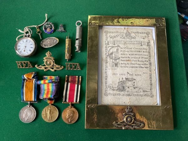 Hampshire Coastal Defence Great War medal group