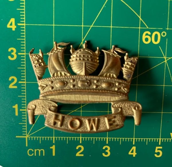 Howe Battalion Royal Naval Division cap badge