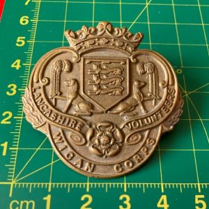 Lancashire Volunteers Wigan Corps cap badge