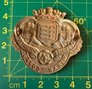 Lancashire Volunteers Wigan Corps cap badge