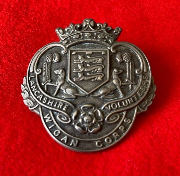 Lancashire Volunteers Wigan Corps cap badge