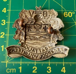 Blackpool Volunteers cap badge