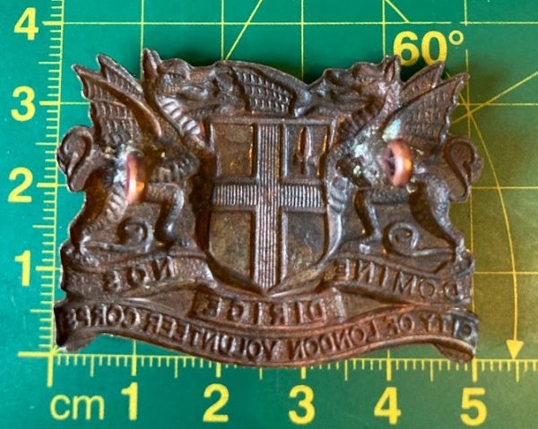 City of London Volunteer Corps cap badge