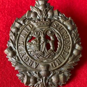 Argyll & Sutherland Highlanders 1916 Glengarry Badge