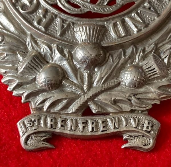 Renfrew Volunteers Glengarry Badge