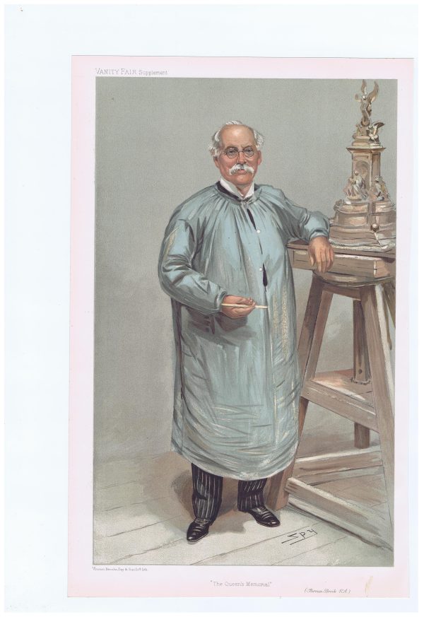 Original Vanity Fair print 1905 of Thomas Brock R.A.