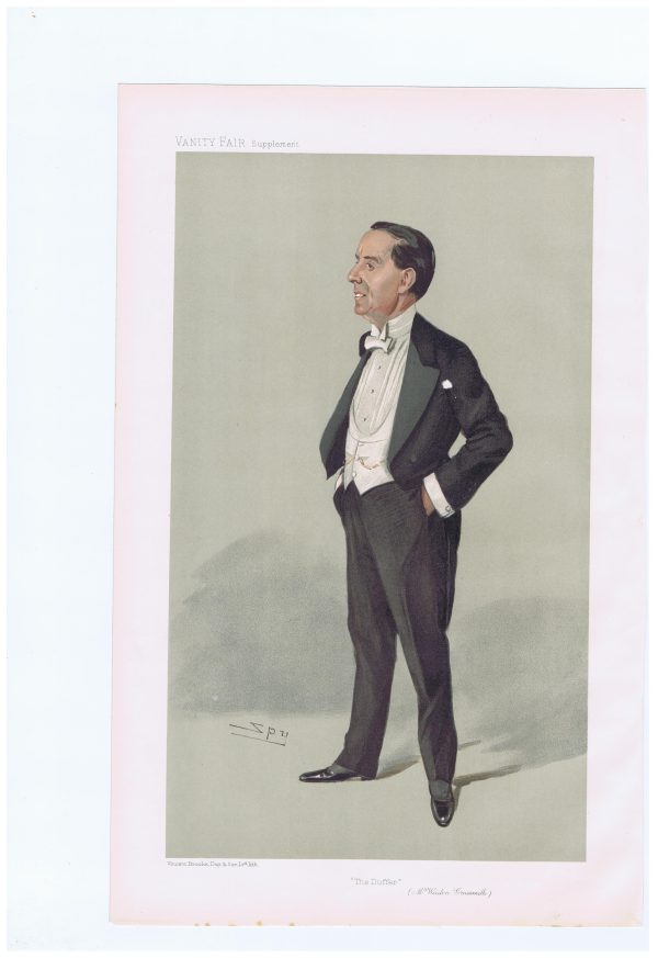 Original Vanity Fair print 1905 of Weedon Grossmith