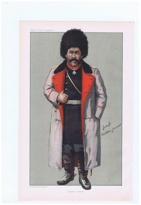 Original Vanity Fair print 1905 of General Kuropatkin