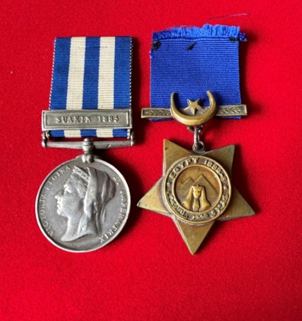 Egypt Medal Pair to 1st Battalion Coldstream Guards to 5619 PTE. J. FARMER. 1/COLD GDS.